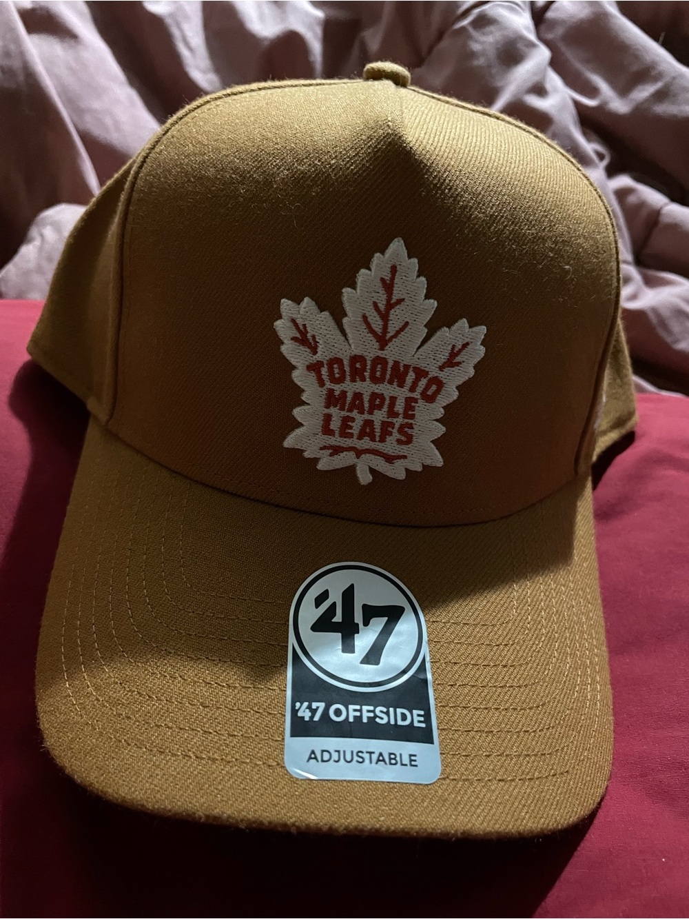 '47 Offside Toronto Maple Leafs Tan Adjustable Cap